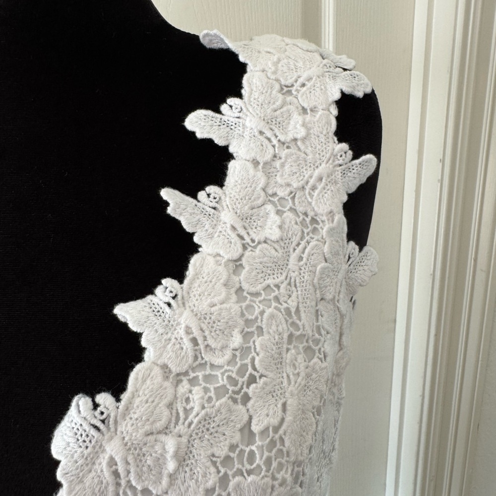 NWT Lilly Pulitzer Elegant White Lace Dress, Sz 14 - Picture 3 of 8